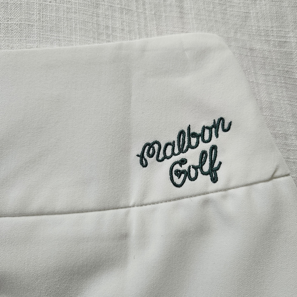 Malbon Golf White Pleated Logo Mini Skirt - Picture 4 of 8